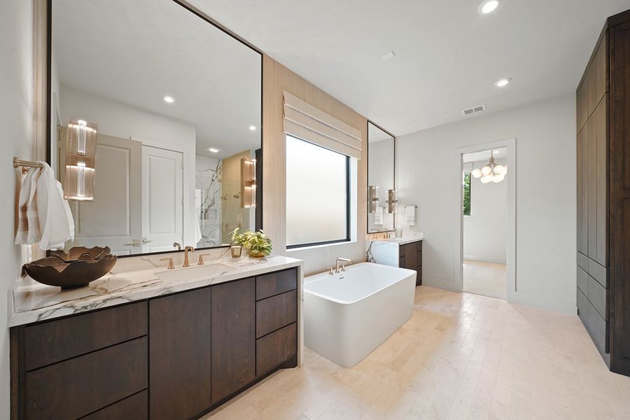 Furnished interior view inside a new home in COLTON - Fedrick Harris, Todd Mission (Image 38).