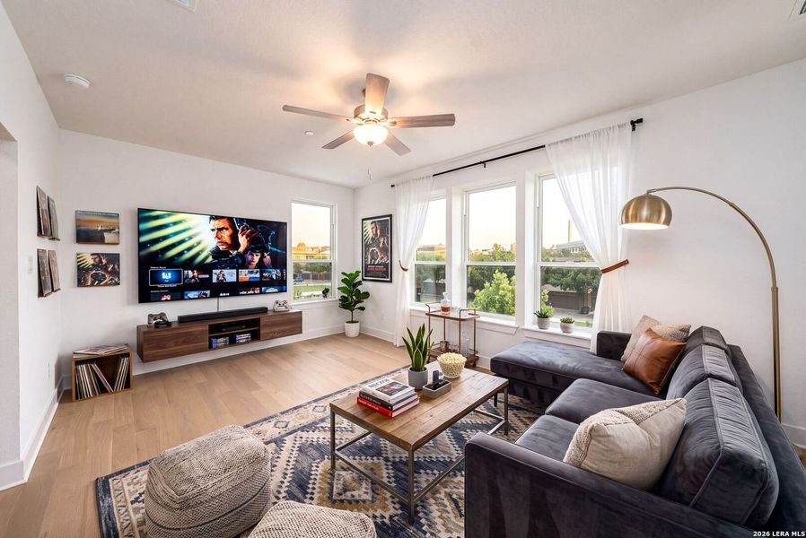 Furnished interior view inside a new home in Victoria Commons, San Antonio (Image 18).