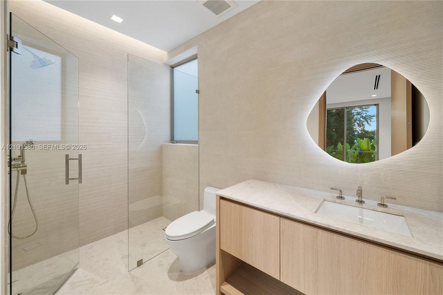 Furnished interior view inside a new home in , Miami (Image 19).