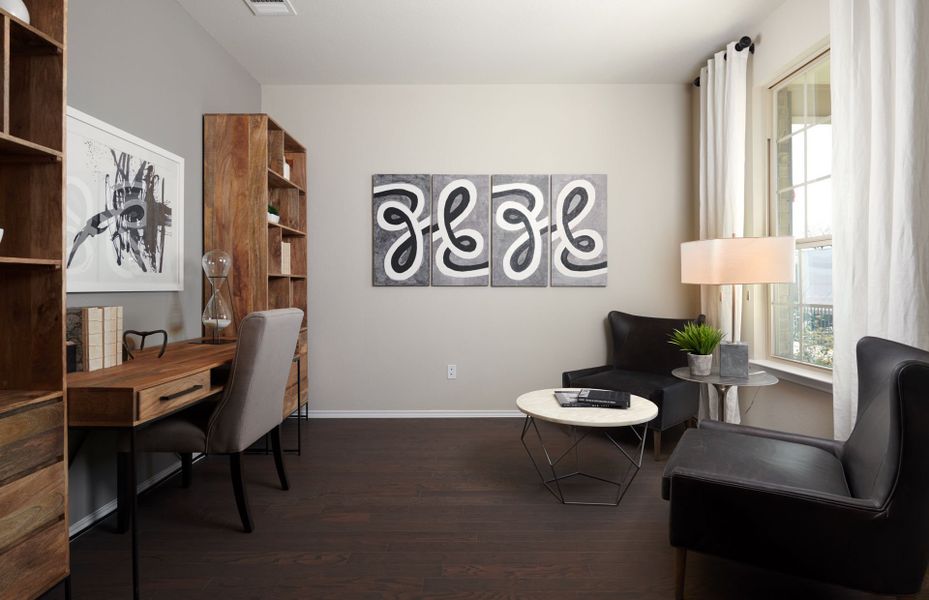 Flexible living space or optional study Flexible living space or optional study