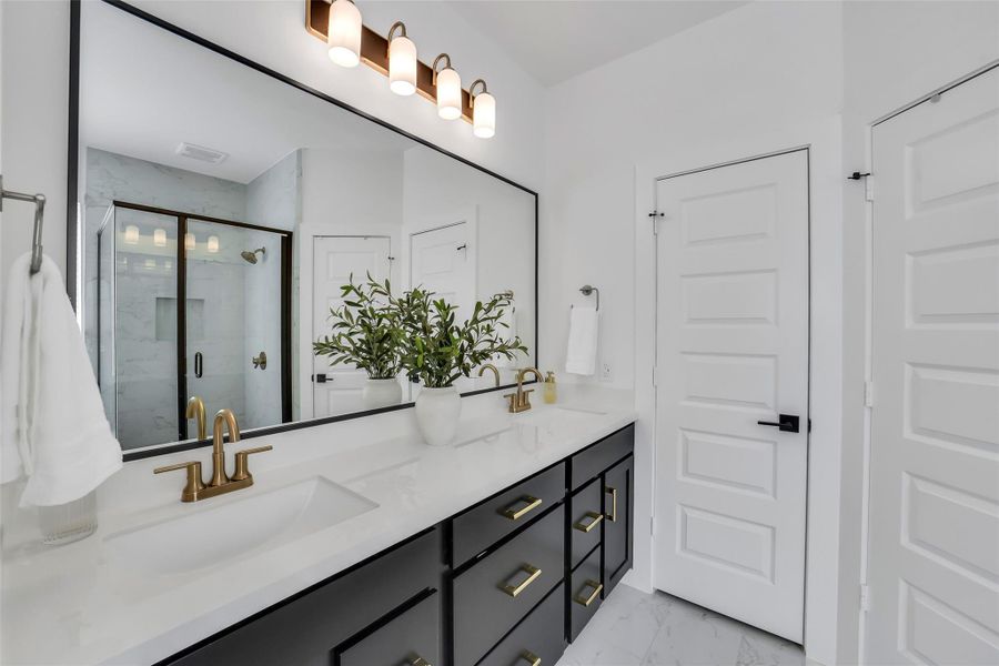 Furnished interior view inside a new home in Elyson 45' & 70', Cypress (Image 13).