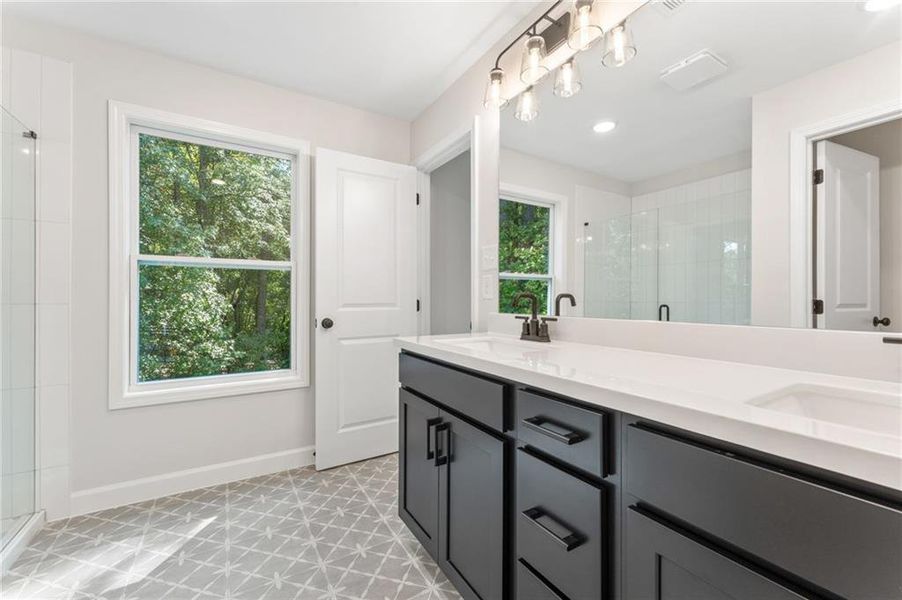 Furnished interior view inside a new home in Cherokee Township, Acworth (Image 9).