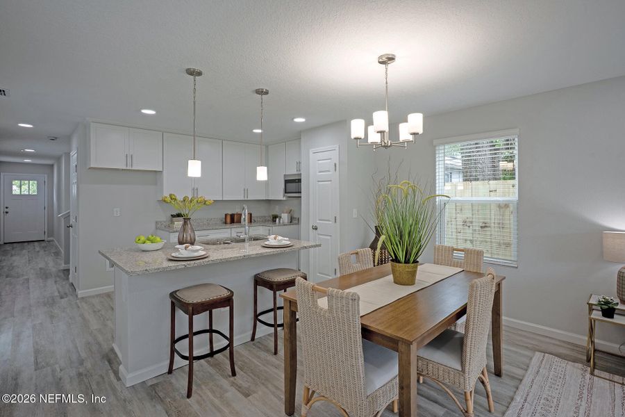 Furnished interior view inside a new home in , Jacksonville (Image 4).