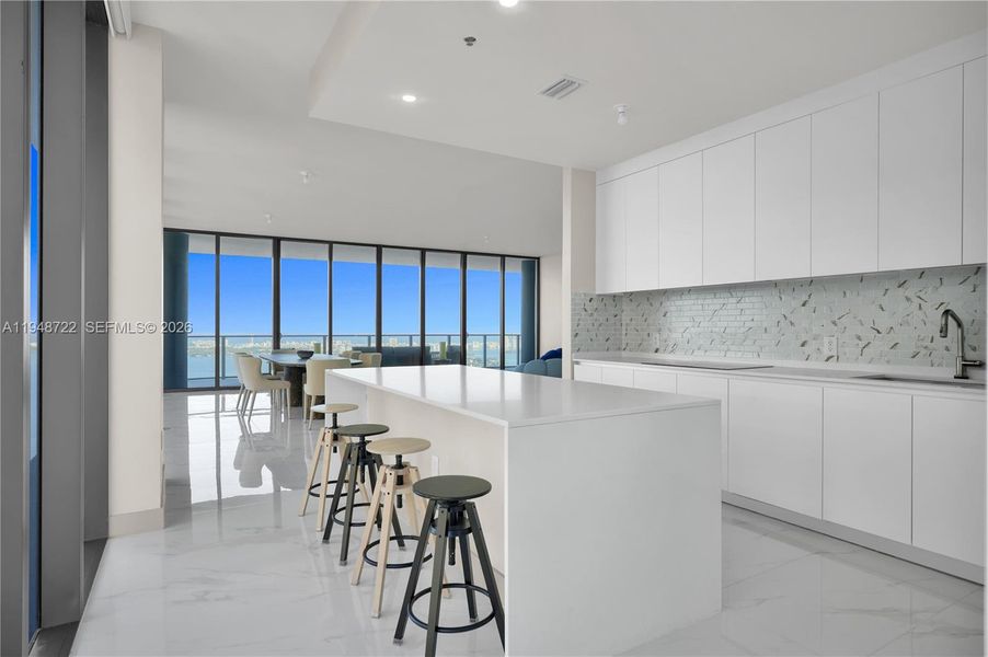 Furnished interior view inside a new home in , Miami (Image 8).
