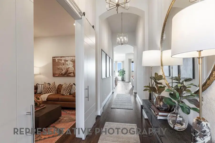 Furnished interior view inside a new home in Furst Ranch, Flower Mound (Image 10). Furnished interior view inside a new home in Furst Ranch, Flower Mound (Image 10).