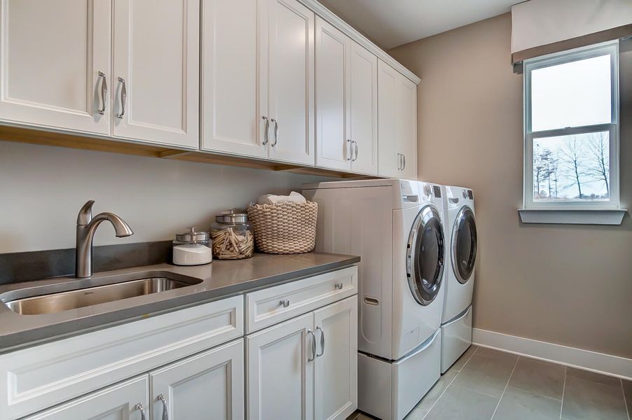 Furnished interior view inside a new home in The Enclave at French Quarter Creek, Huger (Image 12).