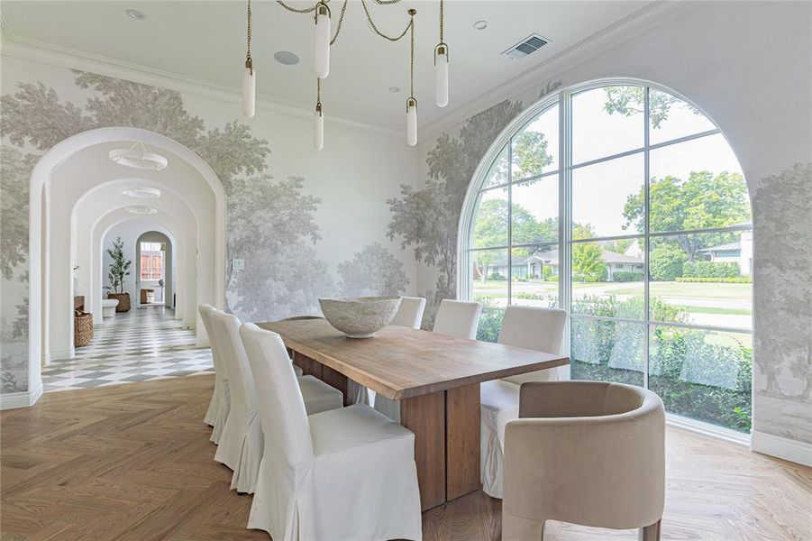 Furnished interior view inside a new home in , Dallas (Image 10).