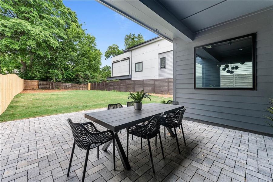 Exterior details and patio area of a home in , Atlanta (Image 28).