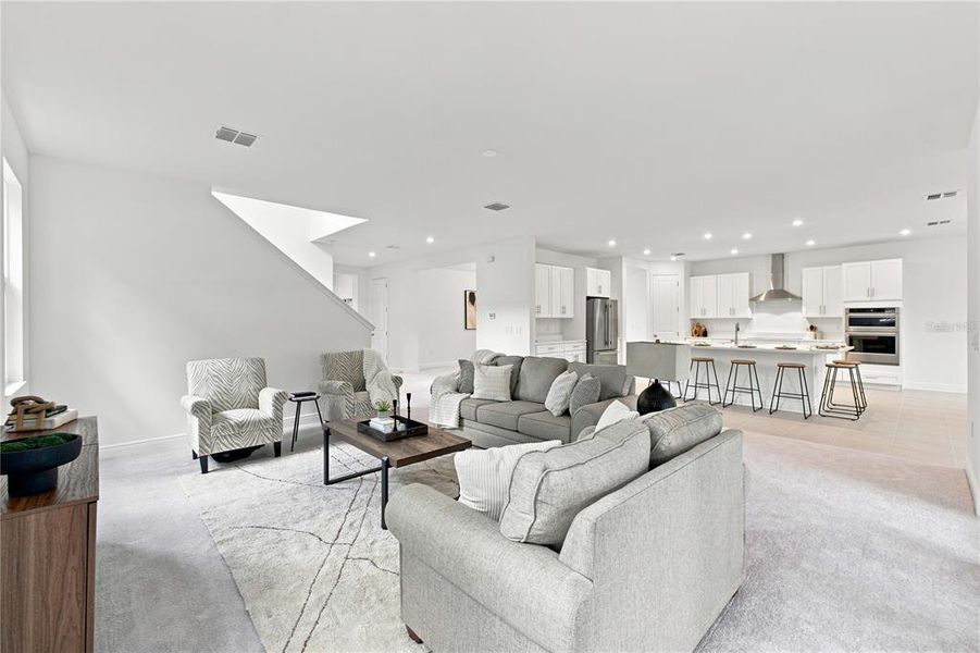 Furnished interior view inside a new home in , Tampa (Image 37).