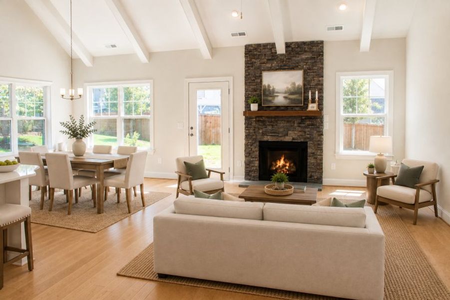 Furnished interior view inside a new home in Weybridge, Burlington (Image 7).