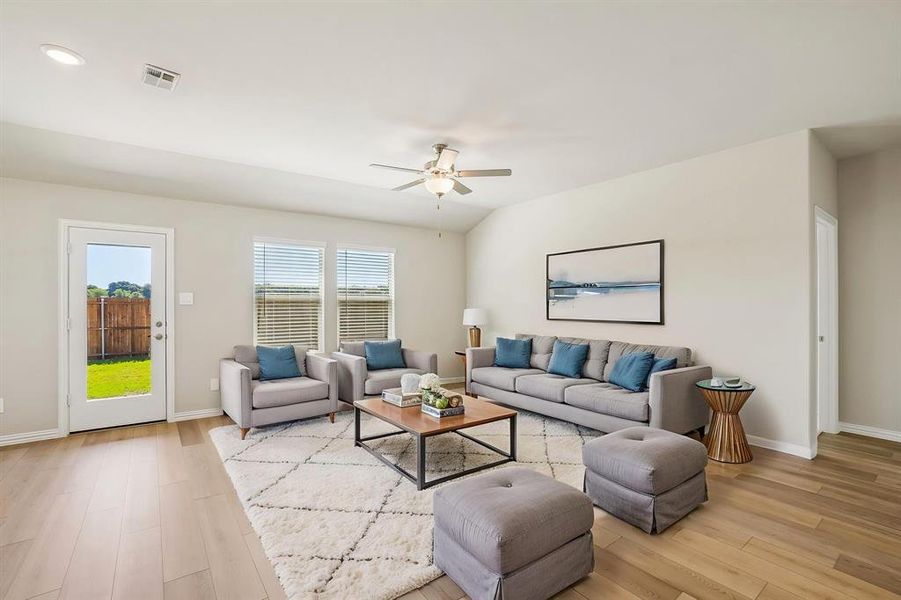Furnished interior view inside a new home in Stella Hills, Denton (Image 6).