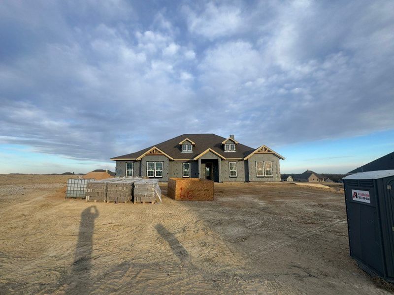 In-progress construction of a new home in Creekview Addition, Van Alstyne, TX (Image 3). In-progress construction of a new home in Creekview Addition, Van Alstyne, TX (Image 3).