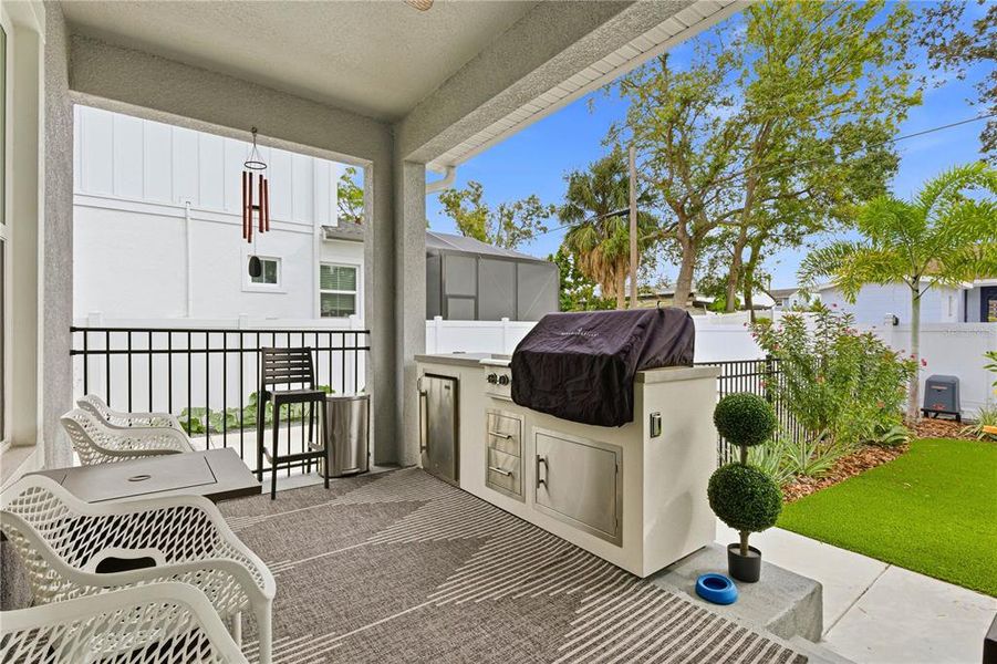 Exterior details and patio area of a home in , Tampa (Image 37). Exterior details and patio area of a home in , Tampa (Image 37).