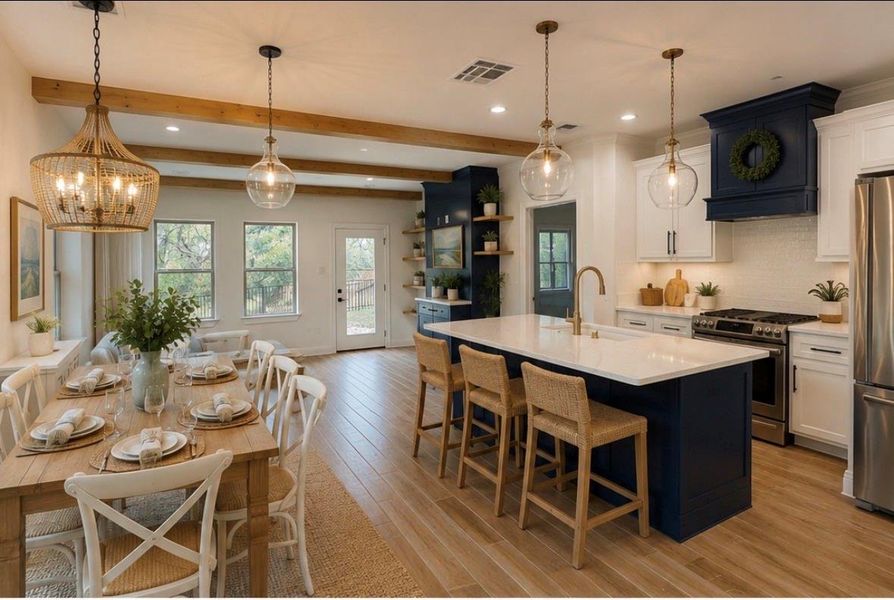 Furnished interior view inside a new home in , Conroe (Image 9).