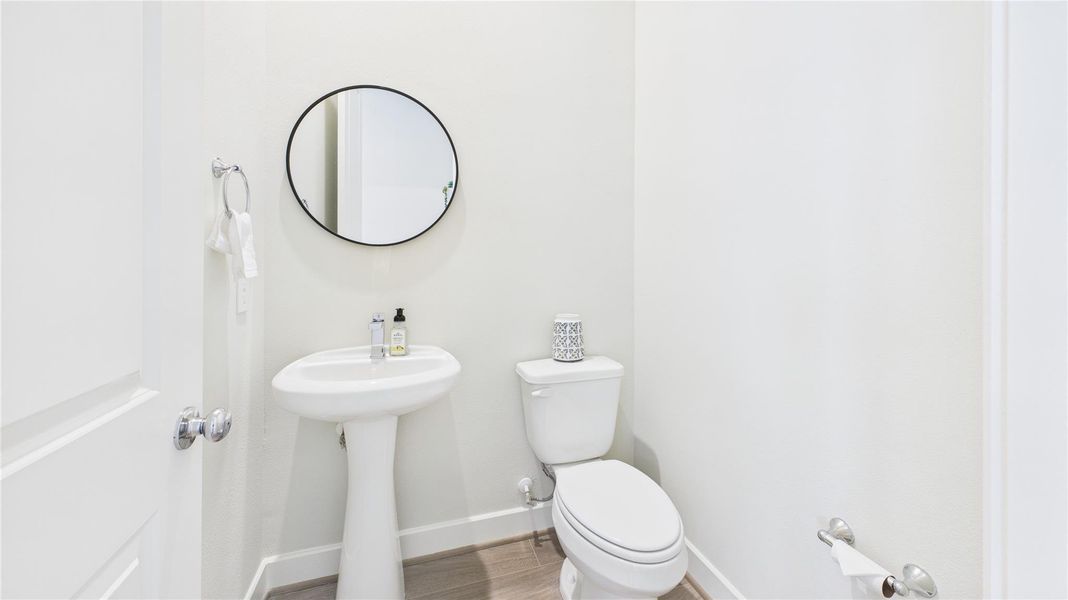 Private half bath. Private half bath.