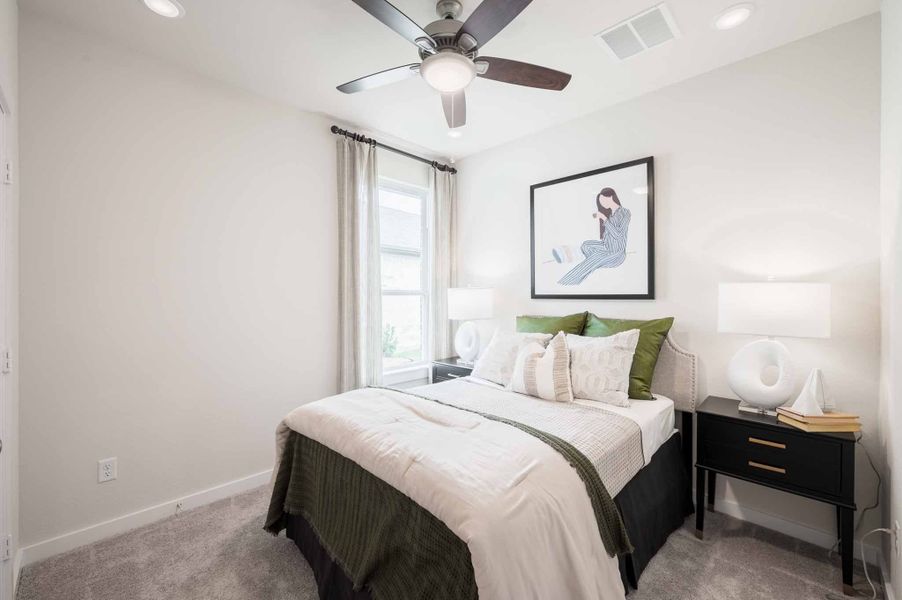 Furnished interior view inside a new home in The Cove at Mason Woods, Cypress (Image 20).