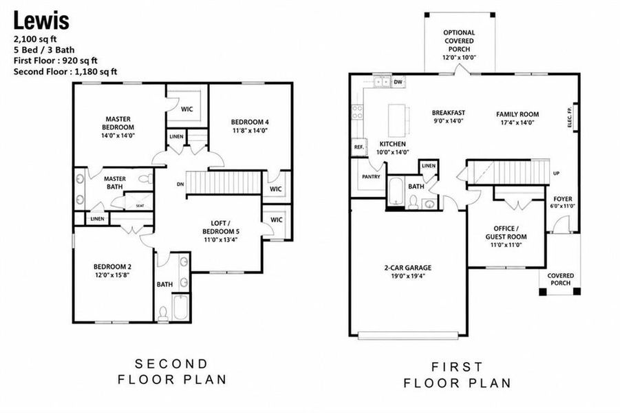 2D floor plan layout of this home in , Emerson, GA (Image 3).