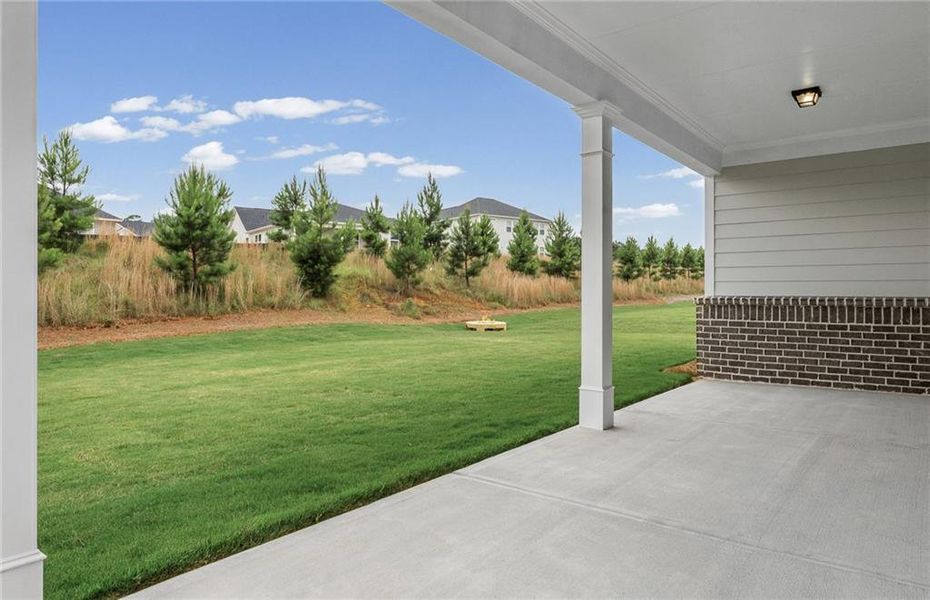 Exterior details and patio area of a home in Overland, Locust Grove (Image 4). Exterior details and patio area of a home in Overland, Locust Grove (Image 4).