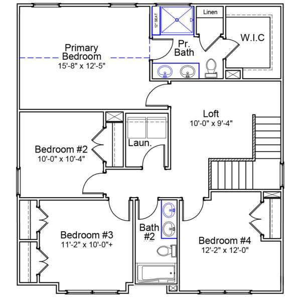 2D floor plan layout of this home in Ellington, Elgin, SC (Image 4).