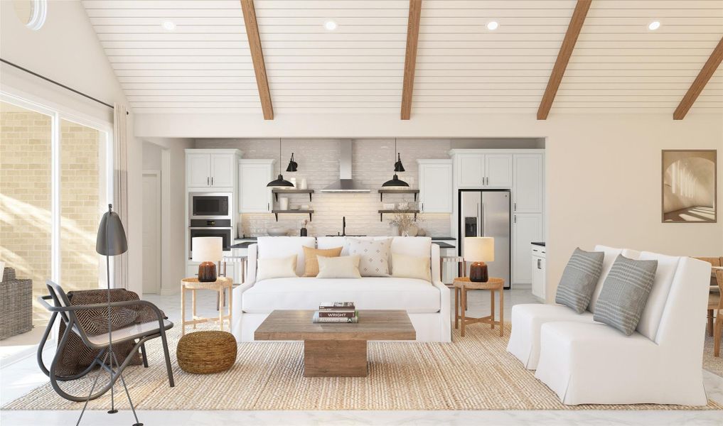 Cozy great room (*Artist rendering used for illustration purposes only.) Cozy great room (*Artist rendering used for illustration purposes only.)