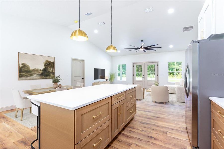 Furnished interior view inside a new home in , Raiford (Image 11).