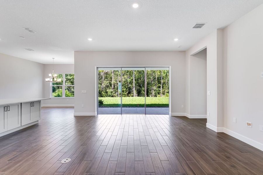 Representative unfurnished interior of a home built from the Letizia by Taylor Morrison in Esplanade at Center Lake Ranch, St. Cloud (Image 15).