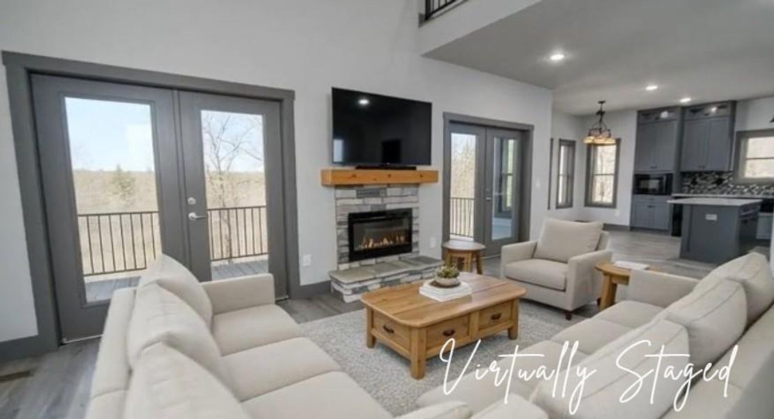 Furnished interior view inside a new home in , Talking Rock (Image 15).