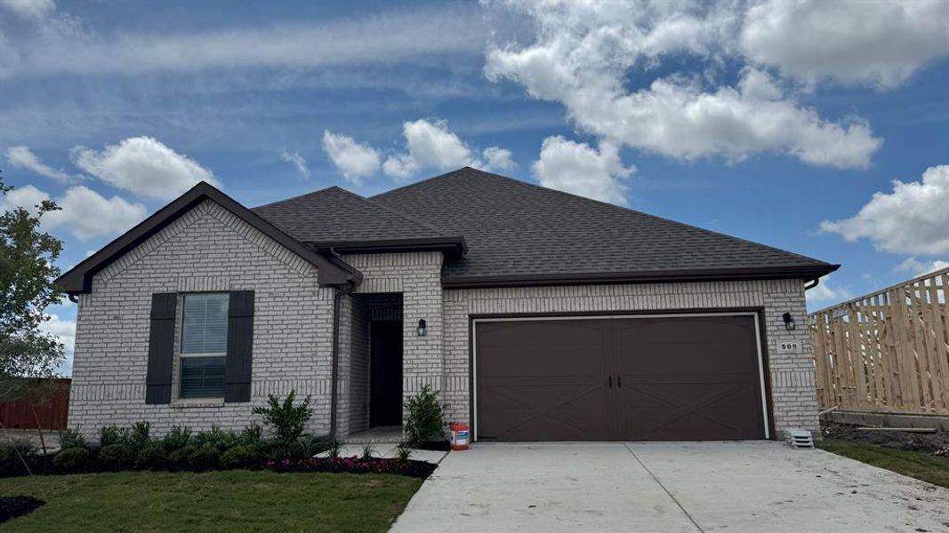 Front Elevation - D.R. Horton's Las Cruces Floorplan Elevation G - All Home and community information, including pricing, included features, terms, availability and amenities, are subject to change at any time without notice or obligation. All Drawings, pictures, photographs, video, square footages, floor plans, elevations, features, colors and sizes are approximate for illustration purposes only and will vary from the homes as built. Front Elevation - D.R. Horton's Las Cruces Floorplan Elevation G - All Home and community information, including pricing, included features, terms, availability and amenities, are subject to change at any time without notice or obligation. All Drawings, pictures, photographs, video, square footages, floor plans, elevations, features, colors and sizes are approximate for illustration purposes only and will vary from the homes as built.