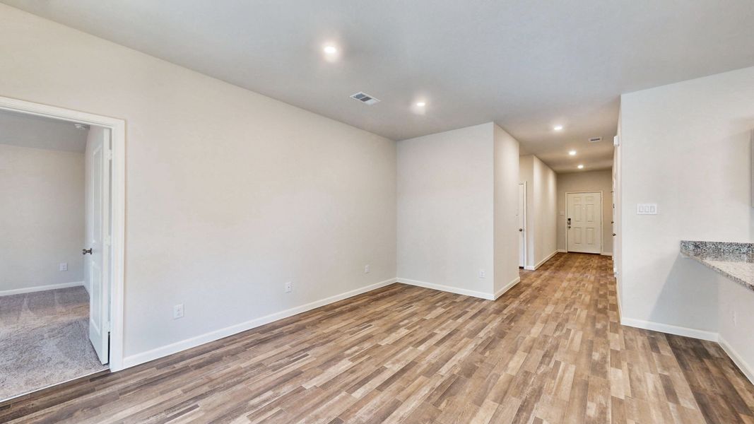 A room with white walls. A room with white walls.