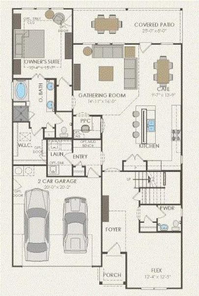 Pulte Homes, Lockhart floor plan