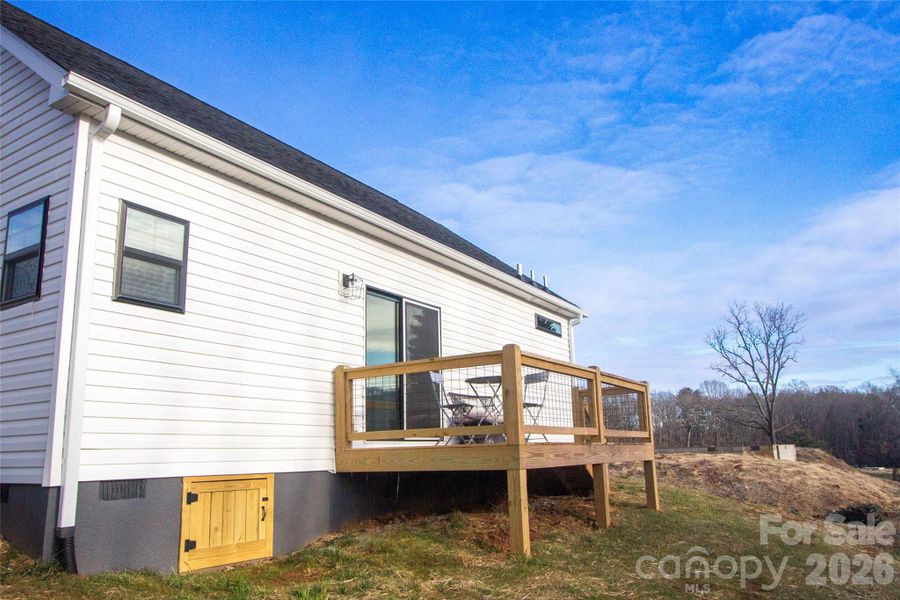 Exterior details and patio area of a home in , Arden (Image 4).