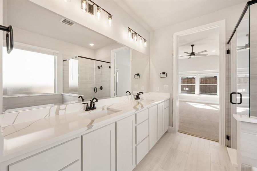 Furnished interior view inside a new home in Creekview Meadows, Pilot Point (Image 15). Furnished interior view inside a new home in Creekview Meadows, Pilot Point (Image 15).