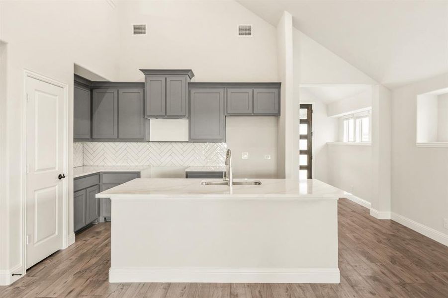 Furnished interior view inside a new home in Godley Ranch Classic, Godley (Image 15). Furnished interior view inside a new home in Godley Ranch Classic, Godley (Image 15).