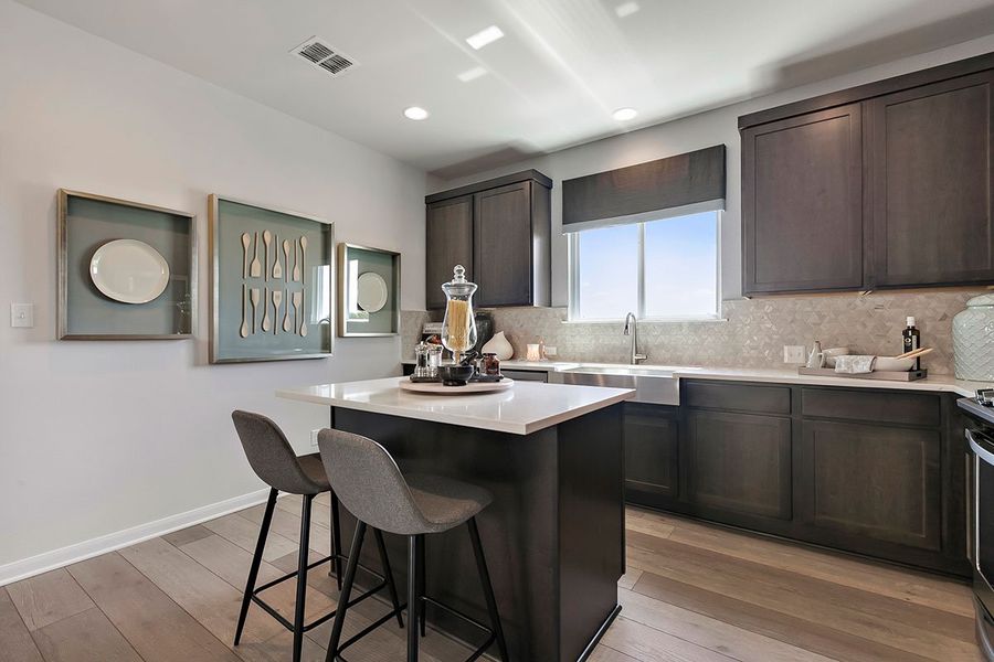 Representative furnished interior of a home built from the Arlington by Pacesetter Homes in Trace, San Marcos (Image 22). Representative furnished interior of a home built from the Arlington by Pacesetter Homes in Trace, San Marcos (Image 22).