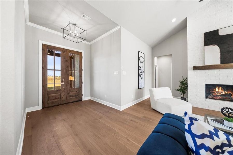 Furnished interior view inside a new home in , Godley (Image 17).