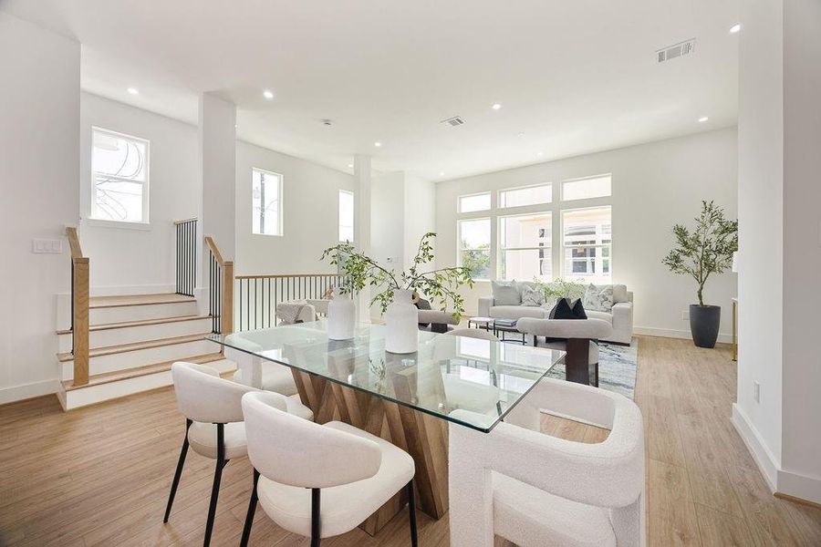 Furnished interior view inside a new home in Villas at Mary, Houston (Image 24).