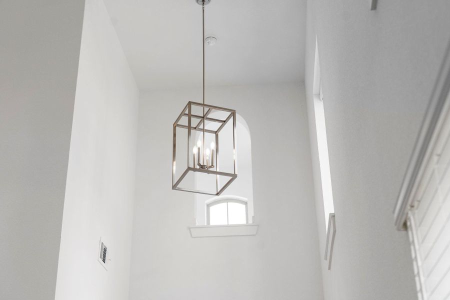 Soaring ceilings in foyer Soaring ceilings in foyer