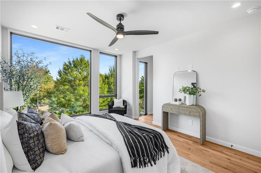 Furnished interior view inside a new home in , Atlanta (Image 3).
