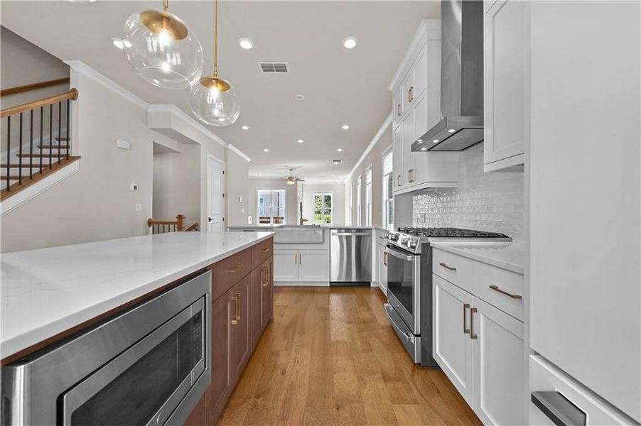 Furnished interior view inside a new home in , Johns Creek (Image 5).