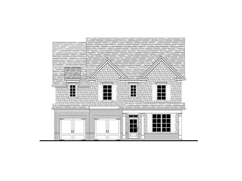 Representative rendering of the exterior for the The Miller by Walker Anderson Homes (Image 3).