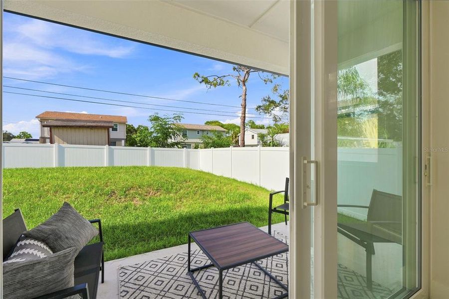Exterior details and patio area of a home in , Largo (Image 27). Exterior details and patio area of a home in , Largo (Image 27).