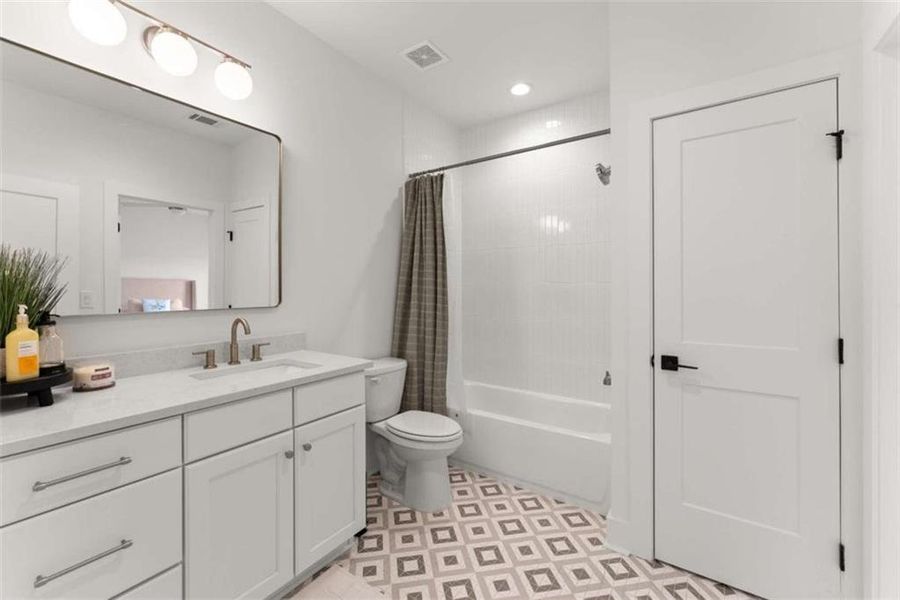 Furnished interior view inside a new home in Skyview On Broad, Sugar Hill (Image 9).