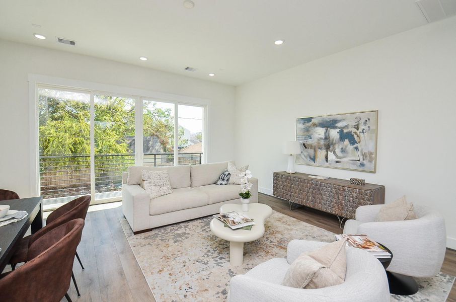 Living room (Sample photo from similar floor plan built by the builder)