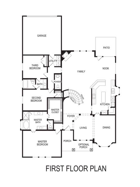 2D floor plan layout for the Brenton R (Standard) by First Texas Homes in Summit Parks, DeSoto, TX (Image 6).