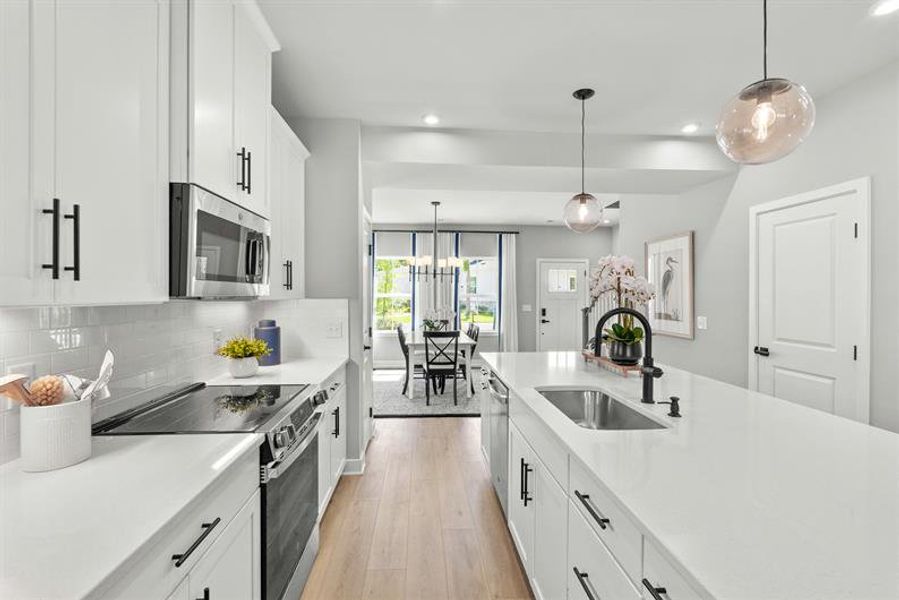 Representative furnished interior of a home built from the Bethany Duet by Ryan Homes in Royal Oaks Villas, Hardeeville (Image 6).