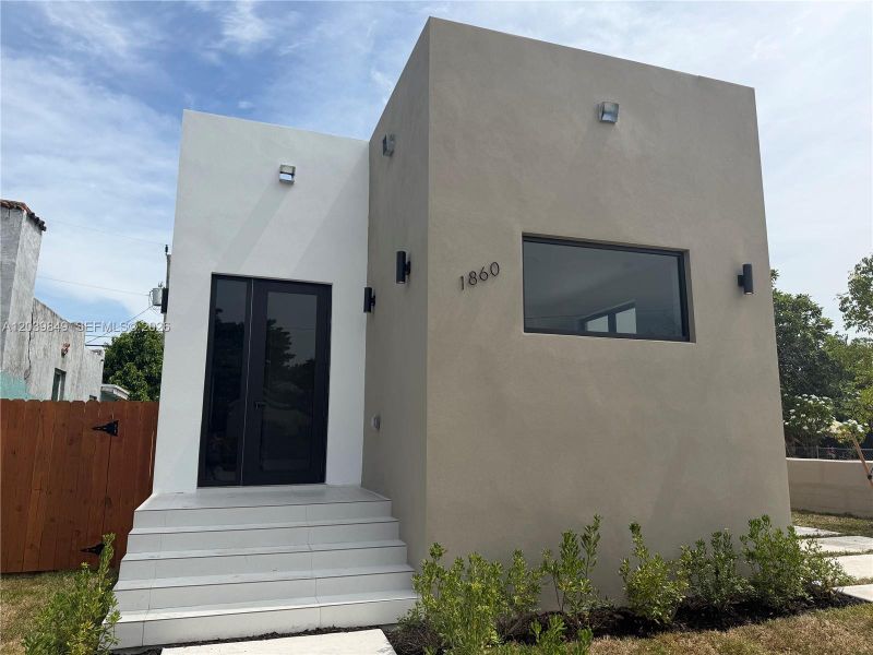 Exterior details and patio area of a home in , Miami (Image 25). Exterior details and patio area of a home in , Miami (Image 25).
