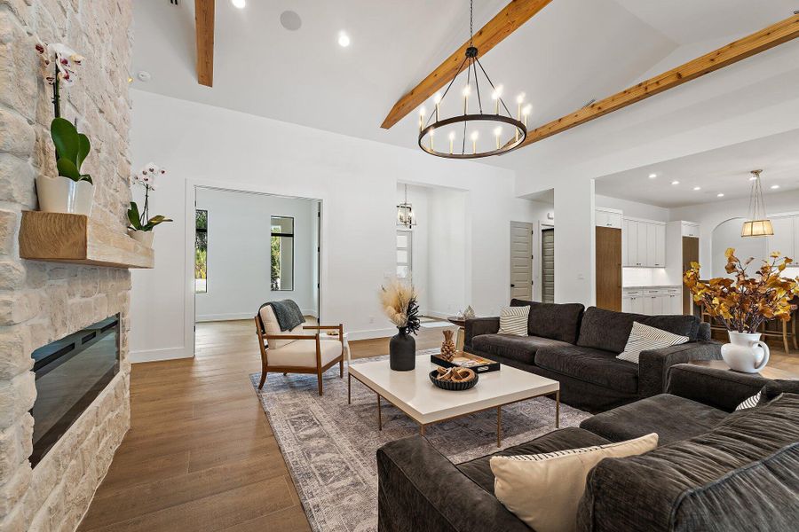 Furnished interior view inside a new home in , Palm Beach Gardens (Image 14). Furnished interior view inside a new home in , Palm Beach Gardens (Image 14).