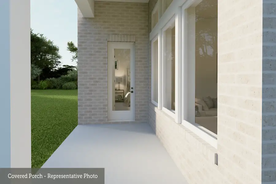 Representative exterior details of a home built from the The Crystal Beach by David Weekley Homes in ARTAVIA - Reserve Collection, Conroe (Image 3).
