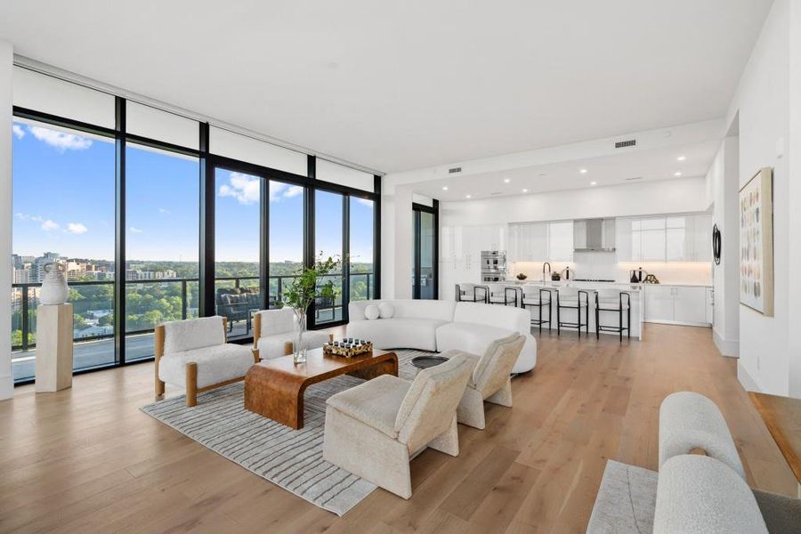 Furnished interior view inside a new home in The Dillon Buckhead, Atlanta (Image 6).