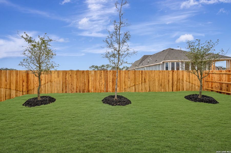 Exterior details and patio area of a home in Davis Ranch 50', San Antonio (Image 4).